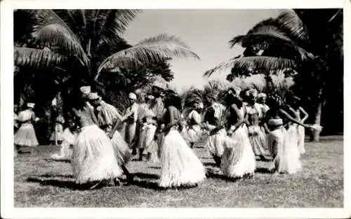 Foto Ak Hawaiianische Tänzerinnen