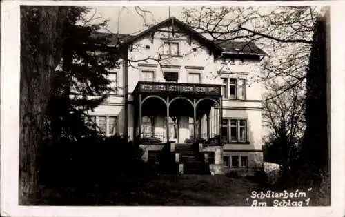 Foto Ak Marburg an der Lahn, Schülerheim Am Schlag 1