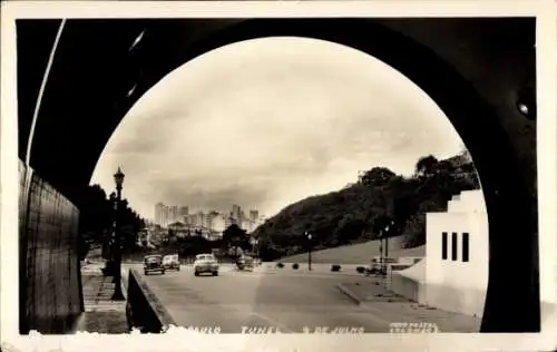 Foto Ak São Paulo Brasilien, Tunnel 9 de Julho