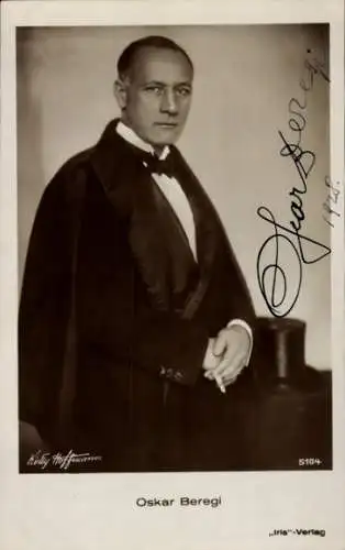 Ak Schauspieler Oskar Beregi, Portrait, Autogramm