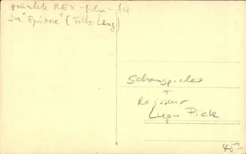 Ak Schauspieler und Regisseur Lupu Pick, Portrait, Autogramm