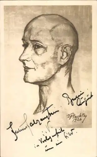 Künstler Ak Schauspieler Julius Falkenstein, Portrait, Autogramm