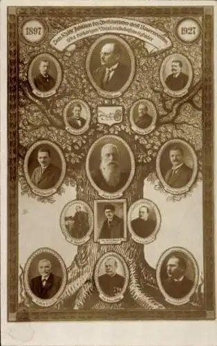 Ak Ingolstadt, 30. Jubiläum des Oberbayerischen Christl. Bauernvereins 1897-1927, Vorstand