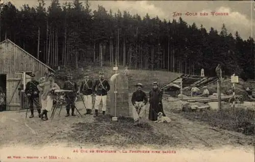 Ak Col de Sainte-Marie Vosges, Grenzbeamte