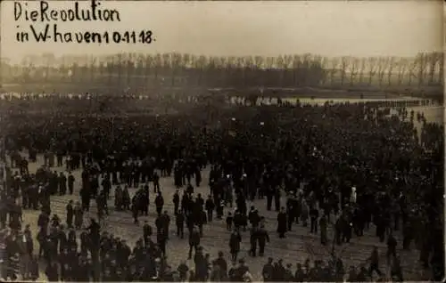 Foto Ak Wilhelmshaven an der Nordsee, Revolution am 10. November 1918