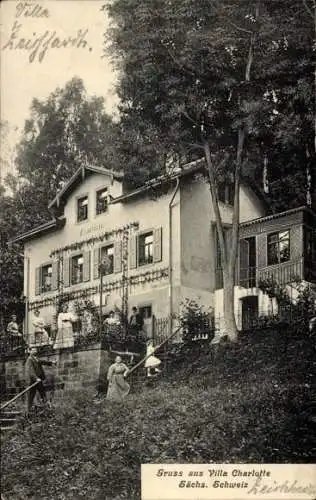 Ak Bad Schandau Sächsische Schweiz, Villa Charlotte