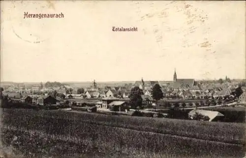 Ak Herzogenaurach in Mittelfranken, Gesamtansicht