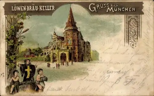 Litho München, Löwenbräu-Keller, Münchner Kindl