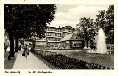 Ak Bad Harzburg am Harz,  An der Leuchtfontäne