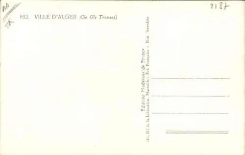 Ak French Line, CGT, Dampfschiff Ville d'Alger