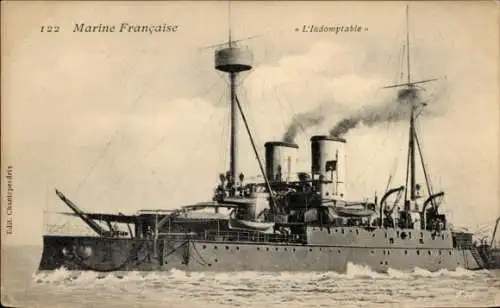 Ak Französisches Kriegsschiff, L'Indomptable, Croiseur, Marine Francaise