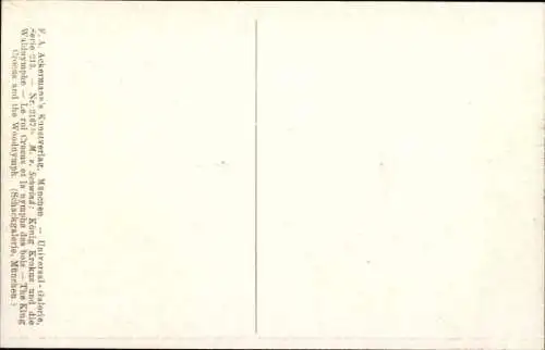 Künstler Ak Schwind, Moritz von, König Krokus und die Waldnymphe, Ackermann Serie 213