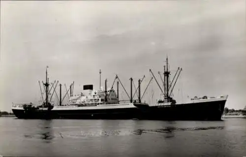 Ak Dampfer MS Borneo der Netherlands Steamship Company, Frachtschiff