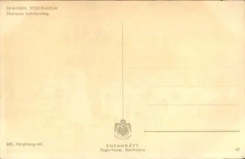 Ak Skansen Stockholm Schweden, Skansens folkdanslag, schwedische Volkstrachten