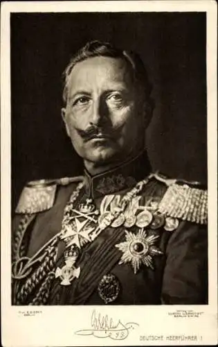 Ak Kaiser Wilhelm II., Portrait in Uniform, Orden, Liersch