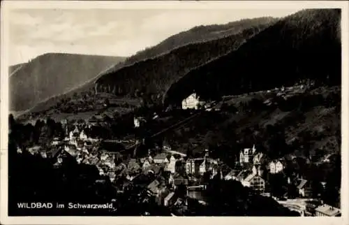 Ak Bad Wildbad im Schwarzwald, Panorama