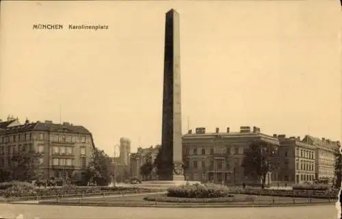 Ak München in Bayern, Karolinenplatz