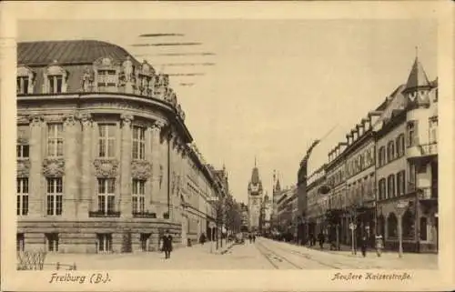 Ak Freiburg im Breisgau, Äußere Kaiserstraße