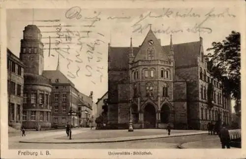 Ak Freiburg im Breisgau, Universitäts-Bibliothek