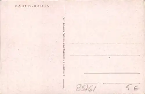 Ak Baden Baden am Schwarzwald, Gönneranlage, Josefinenbrücke