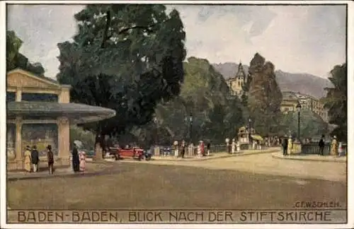 Ak Baden Baden am Schwarzwald, Stiftskirche