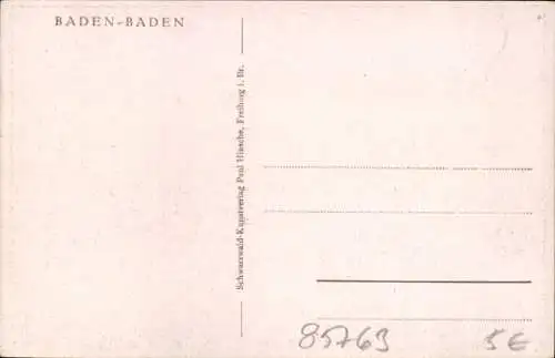 Ak Baden Baden am Schwarzwald, Stiftskirche