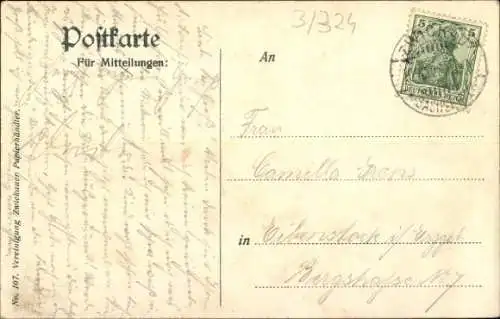 Ak Zwickau in Sachsen, Moritzkirche und Ortspartie aus der Vogelschau
