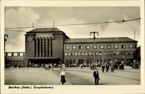 Ak Zwickau in Sachsen, Hauptbahnhof