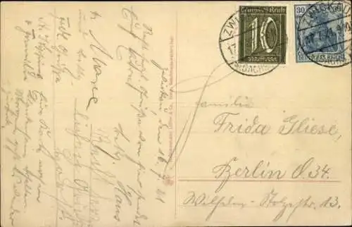 Ak Zwickau in Sachsen, Schwanenschloss