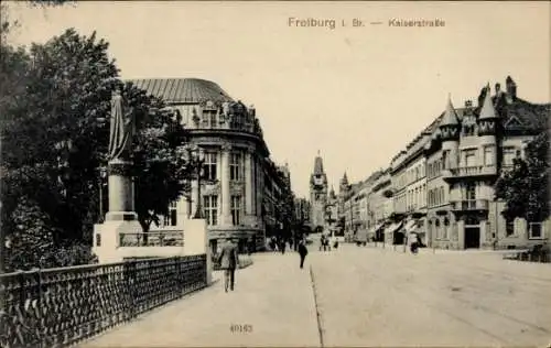 Ak Freiburg im Breisgau, Kaiserstraße