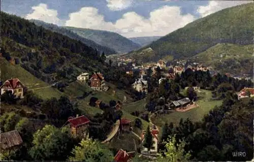 Ak Bad Wildbad im Schwarzwald, Blick von Süden