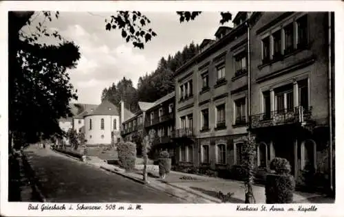 Ak Bad Griesbach im Schwarzwald, Kurhaus St. Anna, Kapelle