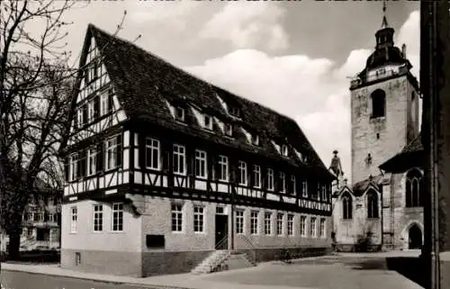 Ak Kirchheim unter Teck Württemberg, Max-Eyth-Haus, Kirche