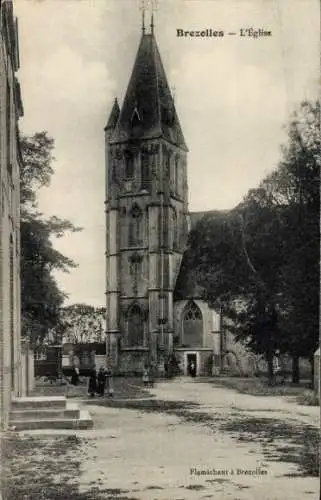 Ak Brezolles Eure et Loir, Kirche