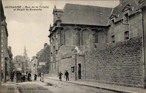 Ak Guingamp Cotes d'Amor, Rue de la Trinite, Depot de Remonte