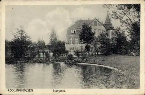 Ak Recklinghausen im Ruhrgebiet, Stadtpark