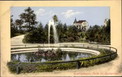 Ak Recklinghausen im Ruhrgebiet, Stadtgarten