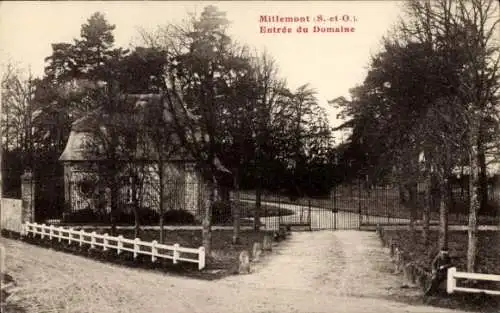 Ak Millémont Yvelines, Eingang zum Anwesen