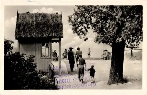 Ak Seeheilbad Zingst an der Ostsee, Weg zum Strand