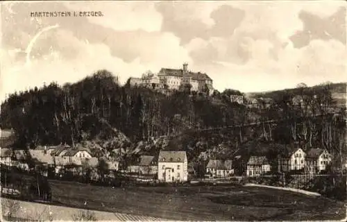 Ak Hartenstein im Erzgebirge Sachsen, Panorama