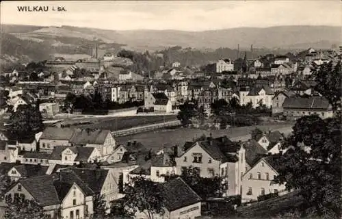 Ak Wilkau Haßlau in Sachsen, Blick auf den Ort