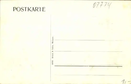Ak Dornburg Camburg in Thüringen, Blick zum Goethe Schloss, Abhang, Gedicht