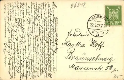 Ak Dessau Roßlau, Ansicht des Herzog Friedrich Denkmals