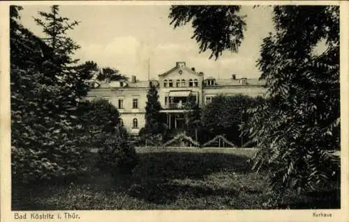 Ak Bad Köstritz in Thüringen, Kurhaus, Gartenpartie