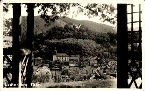 Foto Ak Leutenberg in Thüringen, Teilansicht der Stadt