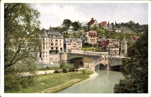 Ak Tübingen am Neckar, Österberg, Brücke