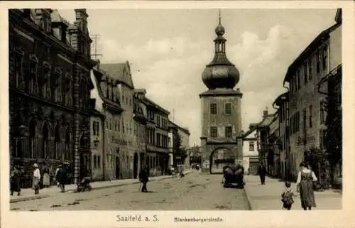 Ak Saalfeld in Thüringen, schöne Detailansicht