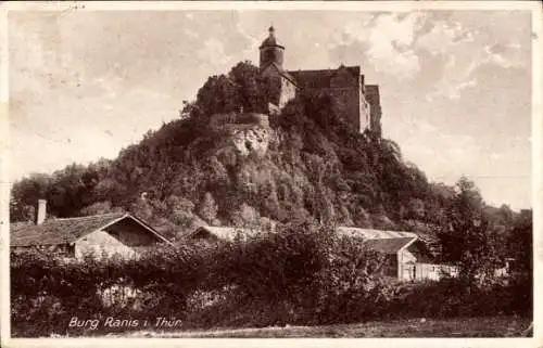 Ak Ranis in Thüringen, Blick auf die Burg