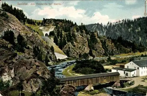 Ak Harra Rosenthal am Rennsteig, Saaletal, Totenfels