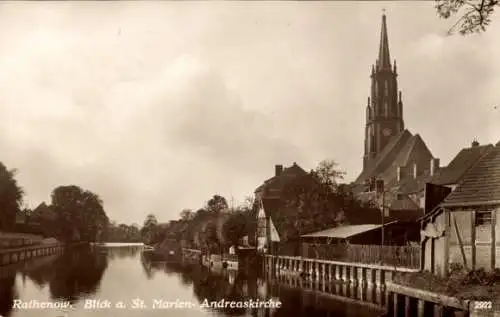 Ak Rathenow im Havelland, Saint Marien-Andreaskirche